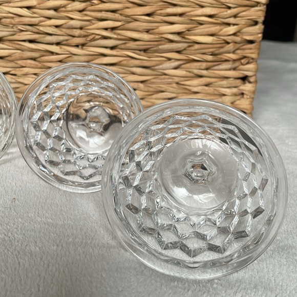 Set of 4 Whitehall 6 oz Colony Indiana Glass Cubist Dessert Dishes - Picture 7 of 11